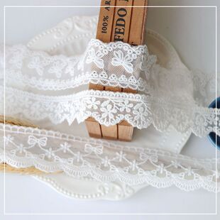 纯棉棉线蕾丝花边辅料 DIY手工桌布花边布艺材料沙发窗帘服装布料