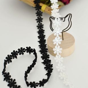 日版 丝线 手工DIY辅料 水溶 宽1cm 精细雏菊水溶 蕾丝花边