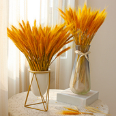 天然黄金麦穗干花大麦花束开业店庆田园装 饰室内摆放花篮客厅摆件