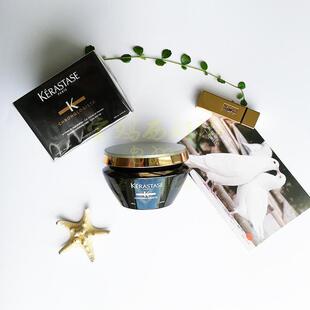 卡诗黑钻钥源发膜 黑钻鱼子酱香氛护发礼盒 碗200ml 顺滑柔顺毛躁