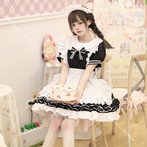 大码萝莉塔性感洛丽塔lolita可爱女仆cos服制服连衣裙二次元男仆
