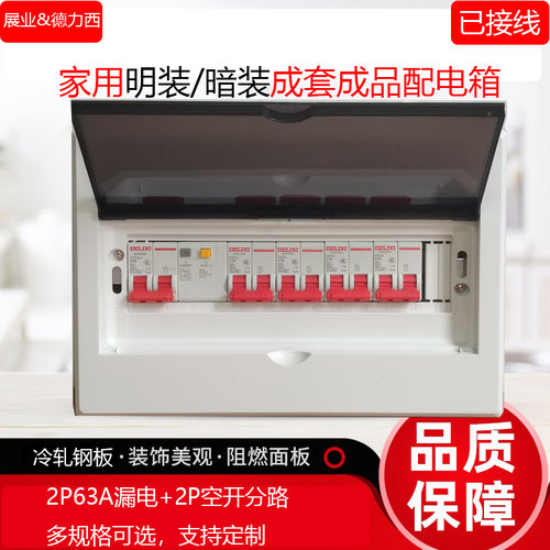 家用展业配电箱整套接线成品明装暗装品牌D漏保+2P空开成套总闸盒
