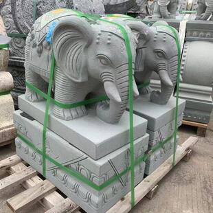 石雕大象青石大象酒店别墅庭院门口石像寓意美好镇宅石雕装饰摆件