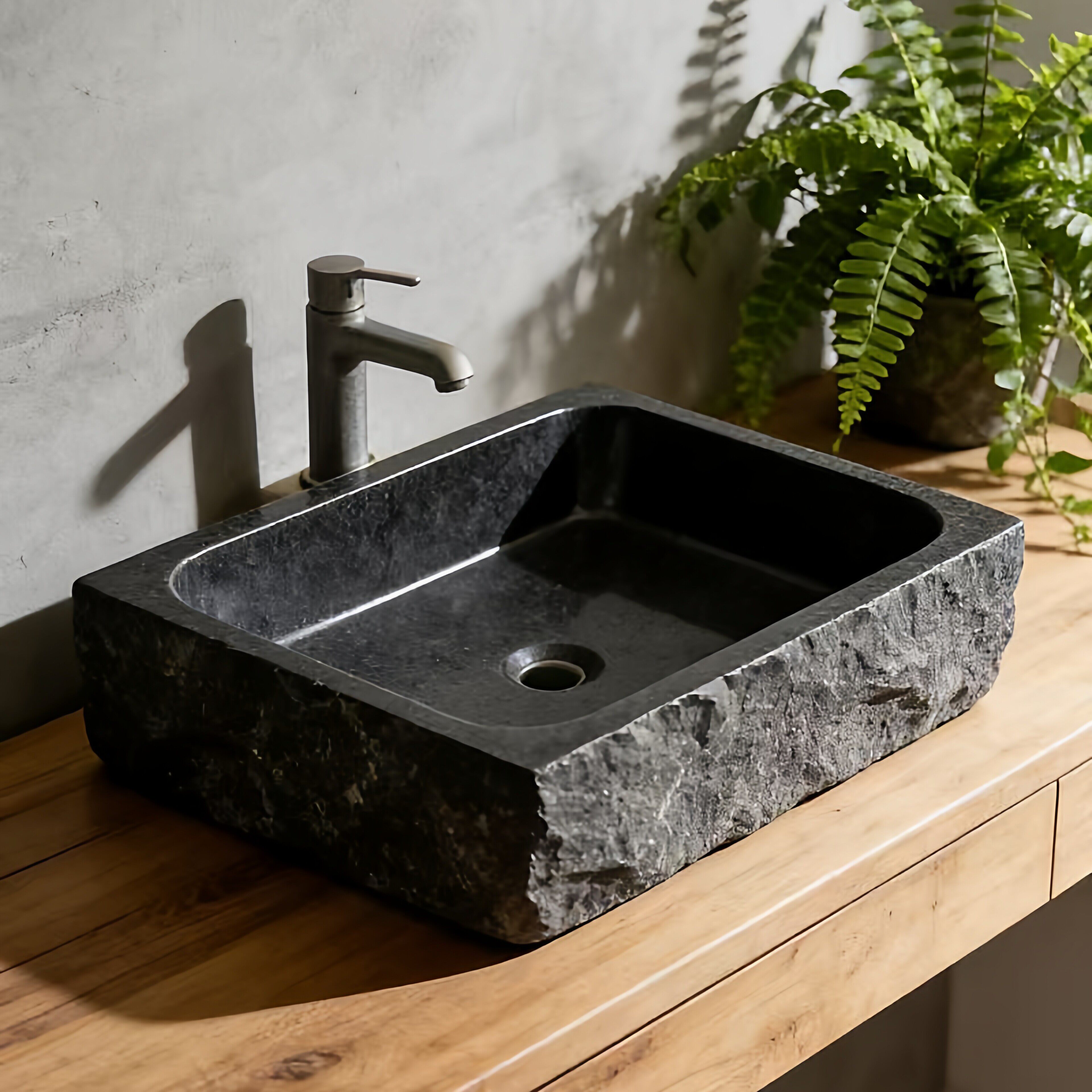 户外洗手盆花园石槽庭院石头台上盆院子水池槽室外天然复古洗脸盆