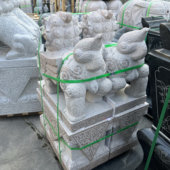 惠安石雕貔貅一对门口庭院公司招财石大象镇宅石麒麟神兽摆件惠安