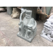 惠安25cm石雕土地公神像人物福德正神土地婆居家供奉佛像摆件惠安