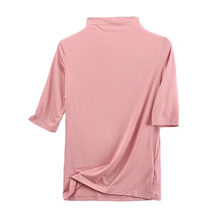 新品 某系列圆领套头堆堆领弹力打底T恤2024秋装 牌折扣 298元 当季