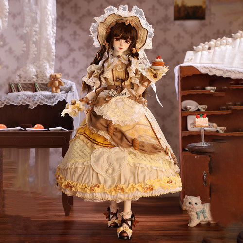 莫奈的后花园 4分BJD女娃衣 田园风 艾玛 倾心恰巴塔套装 GEM贵族