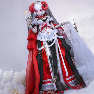 4分BJD GEM贵族娃娃哥特官服套装 弥娅 曦光 绯红救赎下 GEM娃衣