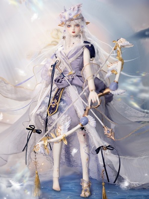 taobao agent Twelve star Sagittarius official service purple night meteor star feathers bow of the fantasy moon official with 3 points BJD