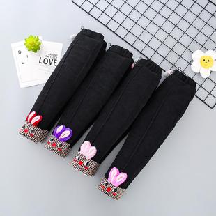 三层加绒加厚保暖裤 子儿童外穿冬季 超厚女宝宝一条过冬裤 女童棉裤