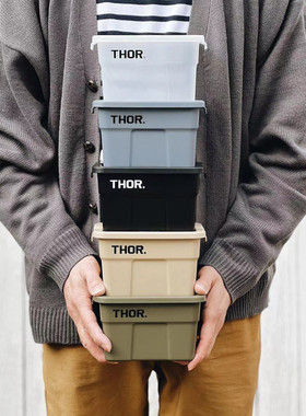 国内现货 THOR迷你收纳箱桌面收纳盒户外露营储物 日本限定款 1升