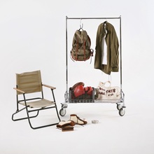 二单元501 商用落地衣架服装道具陈列展示架家用移动衣帽架带刹车