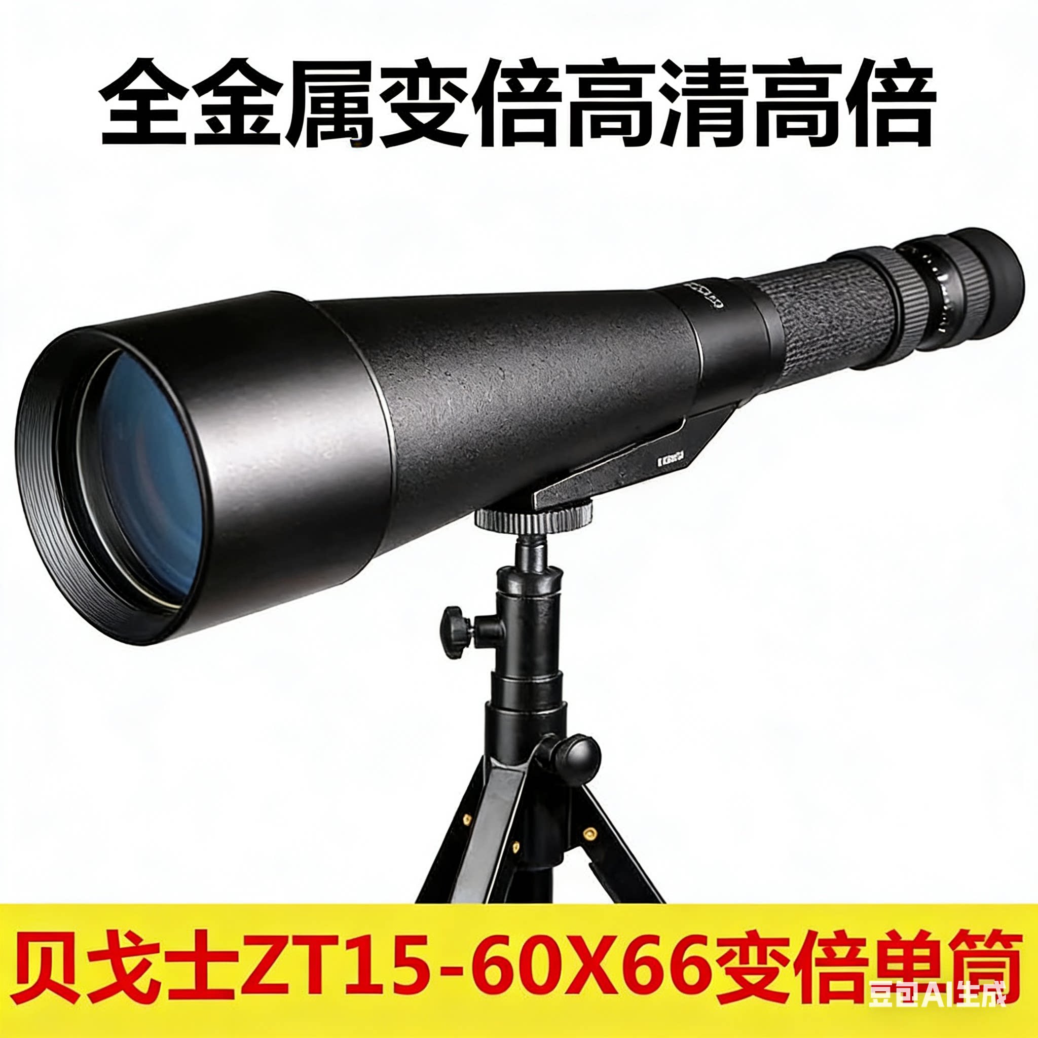 贝戈士金属BAIGISHZT15-60X66连续变倍单筒望远镜高清高倍观鸟镜