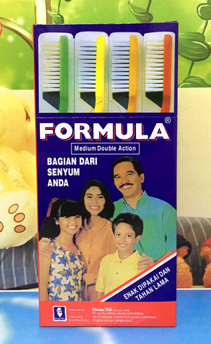 12支装Formula西德美人牙刷真合家欢一家人超大刷头硬毛中毛