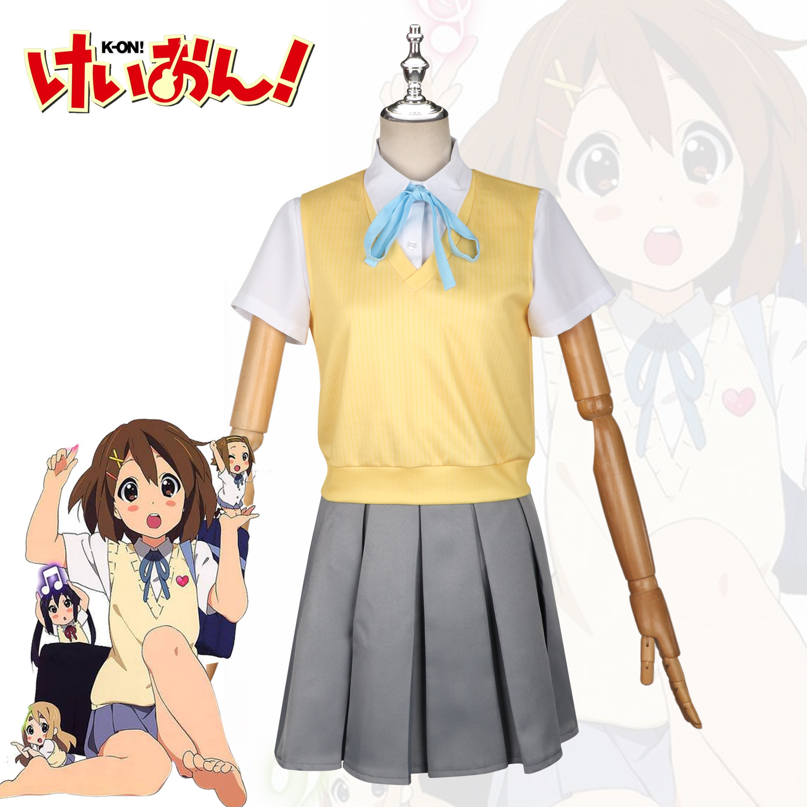 轻音少女cos服平泽唯日系学院jk制服cosplay动漫v领休闲女套装