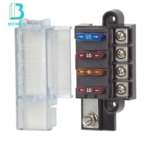 汽车4路保险丝盒1进多船保险座