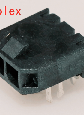 Molex正品436500204单排3mm间距 直角PCB针座黄铜镀锡高温热塑