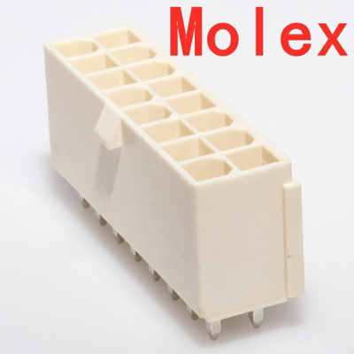 Molex正品线对板874271642/87427-1642黄铜镀锡间距4.2mm2P针座