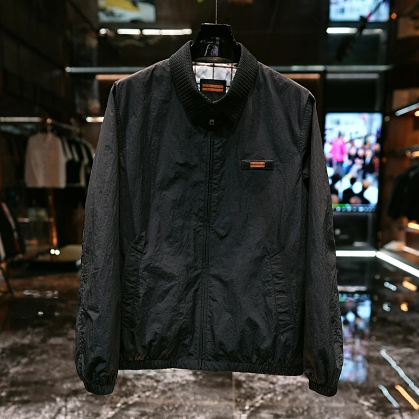 春季帅气高级感商务简约休闲长袖外套时尚潮流轻奢风翻领夹克男士