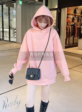 rady 外贸出口日本原单尾货 秋冬新款 甜美软糯 宽松加绒连帽卫衣