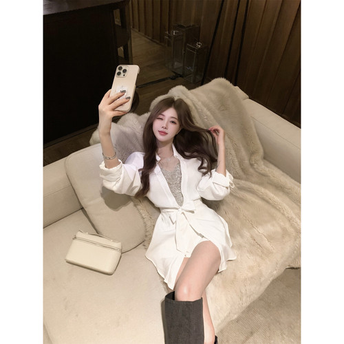 实拍实价设计感法式时尚气质显瘦长袖衬衫上衣