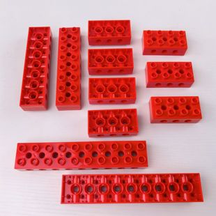 国产大颗粒9656机械齿轮配件3孔7孔9通孔红梁2 10孔方梁 4带孔砖2