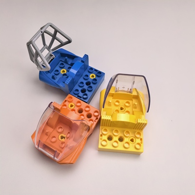 兼容乐高45002工程积木车头配件