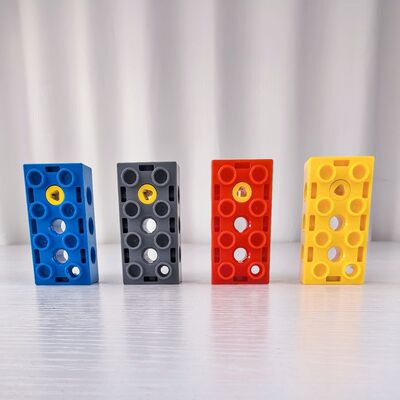 国产大颗粒积木配件8孔锁件2*4高8孔工程锁砖45002教具散件通用