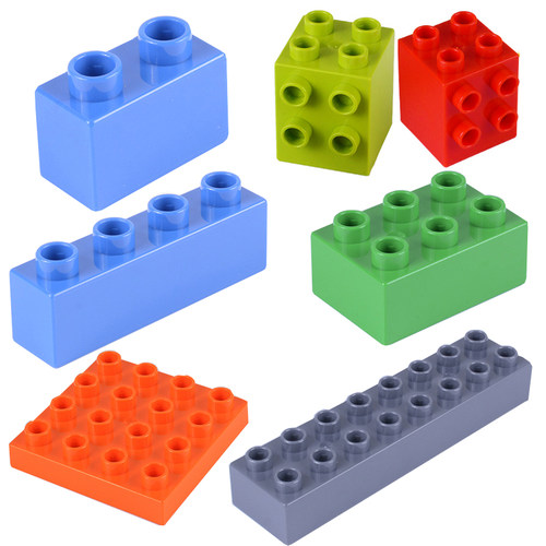 大颗粒拼插散装积木玩具