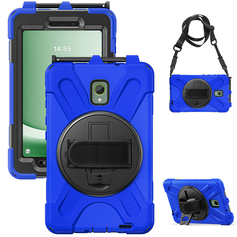 适用于三星galaxy Tab Active5 5G 2024款保护壳8英寸皮套Samsung X300外壳SM-X306B肩带手提防摔旋转保护套