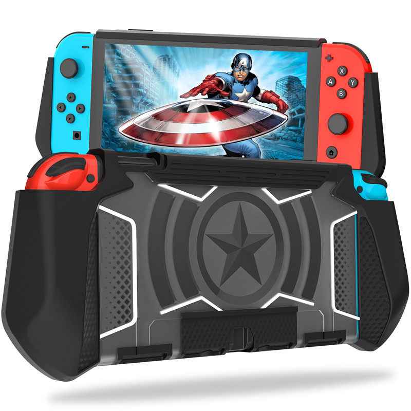 适用2021款switch oled保护壳任天堂nintendo游戏机外壳防摔皮套