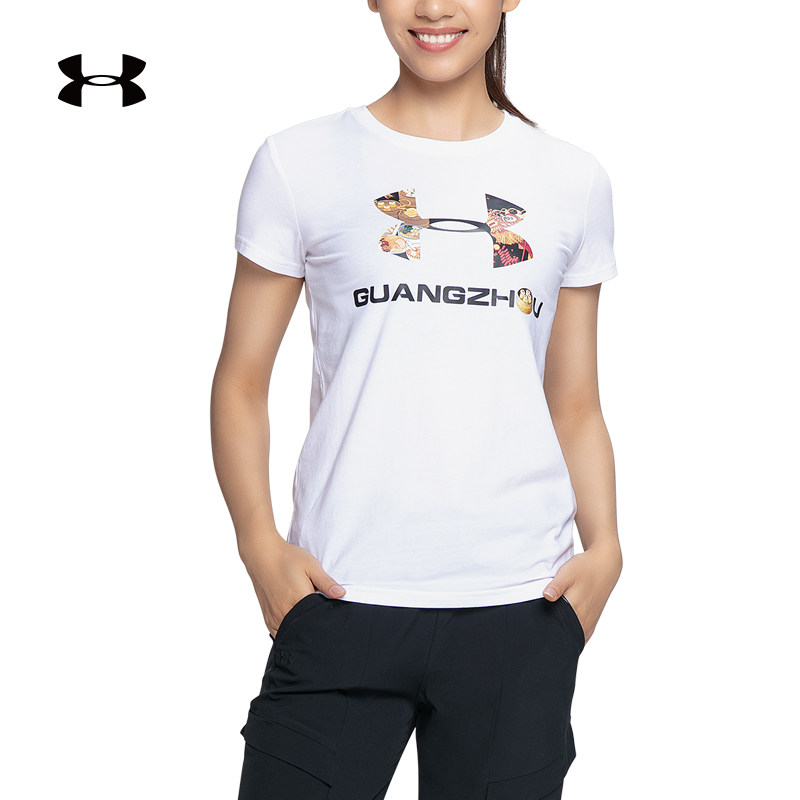 安德玛 官方 ua 广州城市 女子训练运动t恤 under armour-1345092
