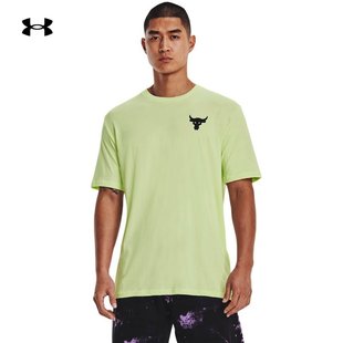 安德玛官方UA秋冬Project T恤1373744 Rock强森男子训练运动短袖