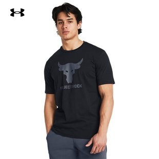 T恤1383191 Rock强森男子训练运动印花短袖 安德玛官方UA Project