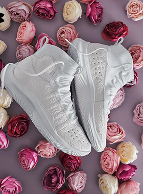 安德玛官方UA库里CURRY4 FLOTRO ROSES情侣高帮运动篮球鞋3028584