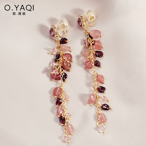 轻奢显脸瘦长流苏无洞蚊香盘耳夹