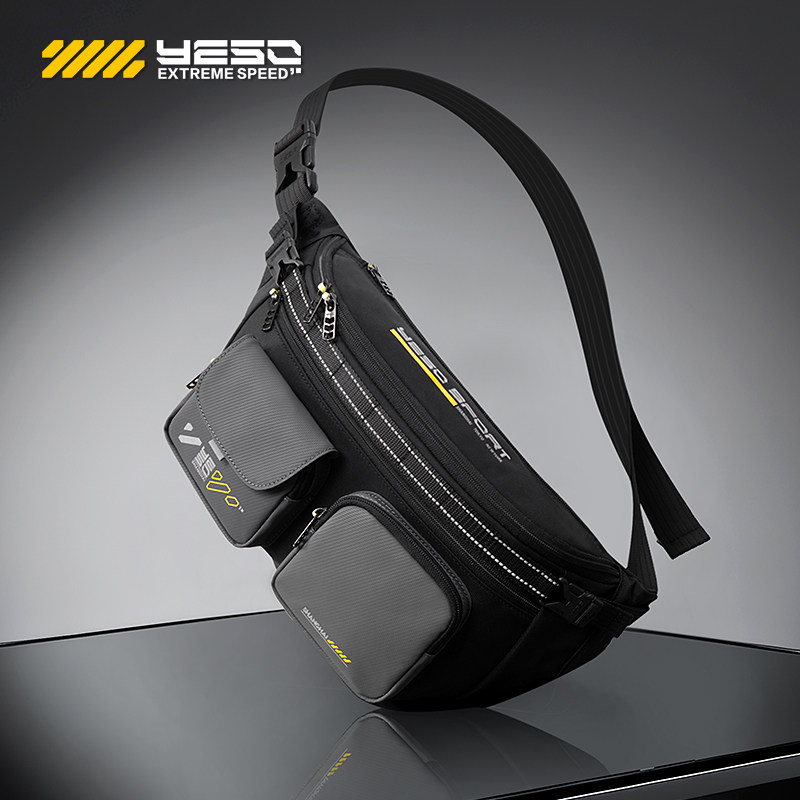 YESO/户外大师新款斜挎包男士单肩包胸包机能休闲骑行腰包饺子包,箱包皮具/热销女包/男包,男士包袋,淘宝优惠券,粉丝福利购,淘宝优惠卷