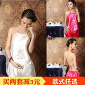 女士性感大人红肚兜式 睡衣宫廷成人制服成人古典本命年性感红肚兜