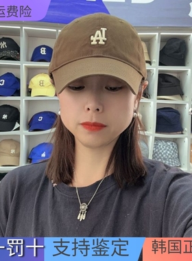韩国MLB帽子封口LA小标可调节道奇鸭舌帽运动棒球帽字母情侣CP19