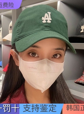 韩国MLB棒球帽软顶运动帽子小标可调节LA情侣NY鸭舌帽字母帽CP77
