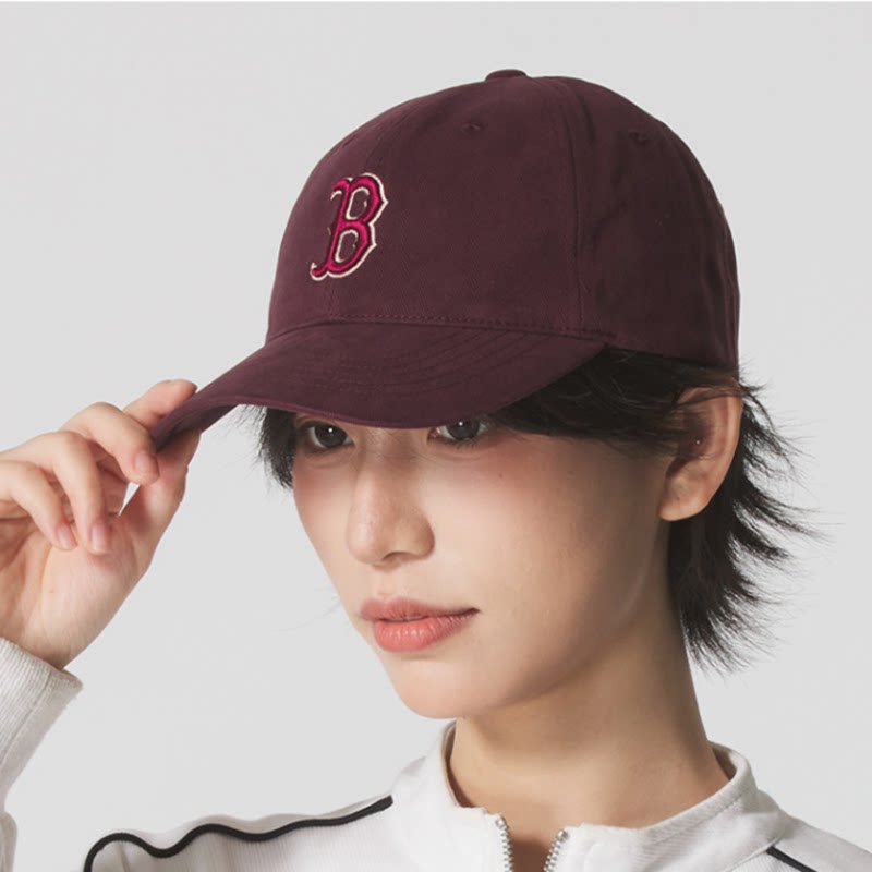 韩国MLB帽子刺绣NY字母大帽檐软顶鸭舌帽2026新款春夏棒球帽男女