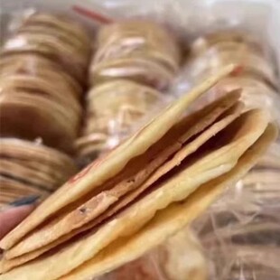 潮州饶平特产薄饼白糖酥饼潮汕美食地方特色薄酥饼办公室零食易碎