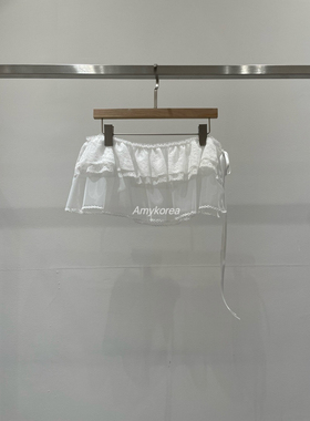 RE STYLE Amy韩代 26早春 东大门 洋气蕾丝网纱裙帘  纯色叠搭