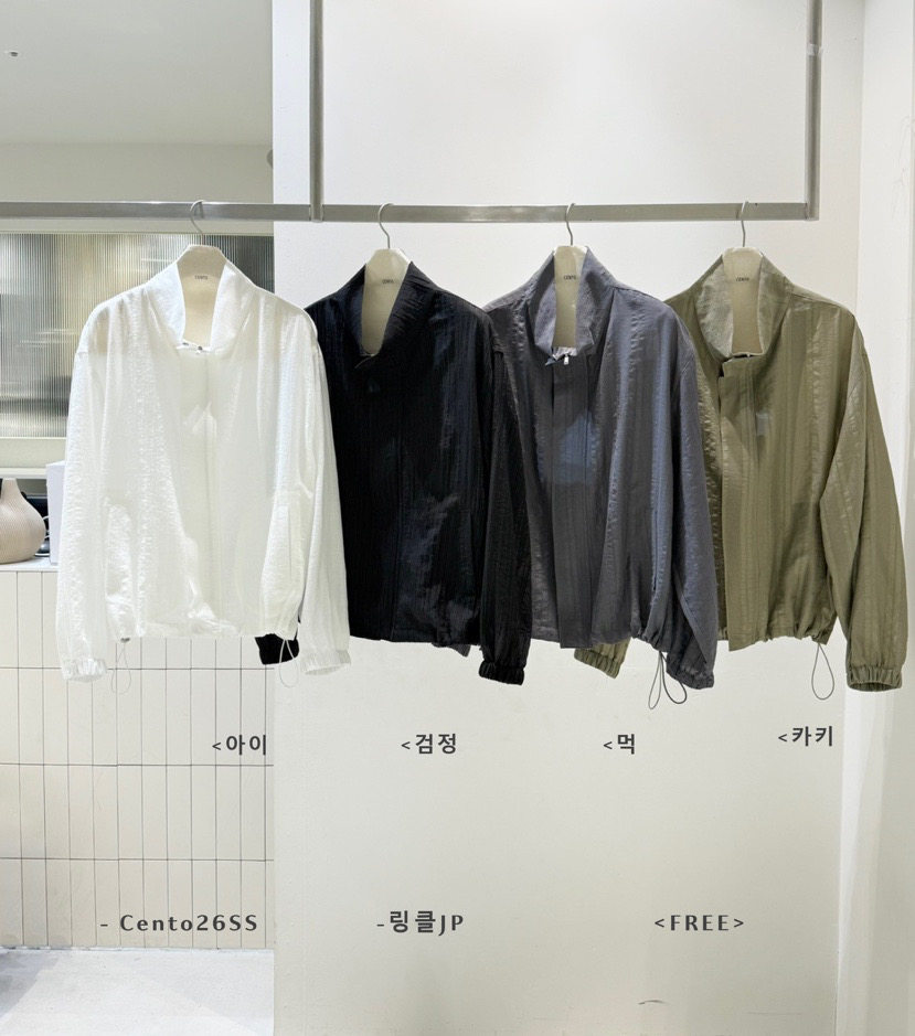 cento Amy韩代 26春夏 东大门 天丝混 立领夹克外套 防晒轻薄百搭