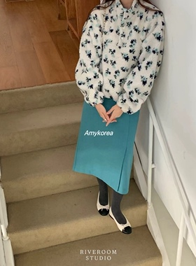 RIVEROOM Amy韩代 25fw 东大门 小碎花摇粒绒 套头夹克外套