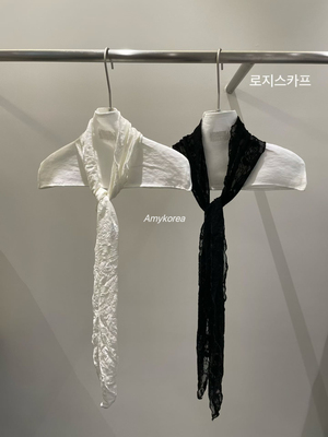 morethanyesterday Amy韩代 26春夏 东大门 蕾丝花边 围巾脖带