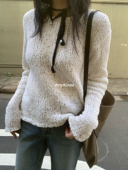 THAN 洋气圆领 Amy韩代 MORE 26早春 东大门 套头针织衫 糖果色