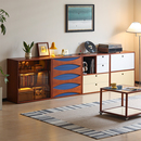 小万 模块组合餐边柜斗柜客厅卧室靠墙收纳书柜多功能矮柜置物柜