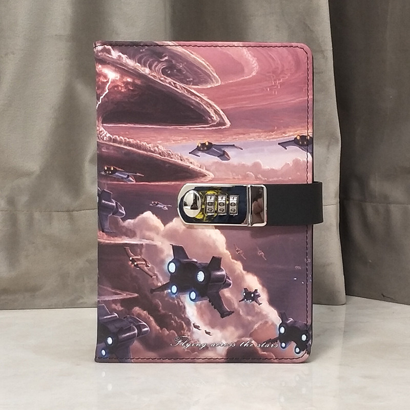 儿童密码本带锁日记本中小学生笔记本子文艺精致记事本小清新加厚